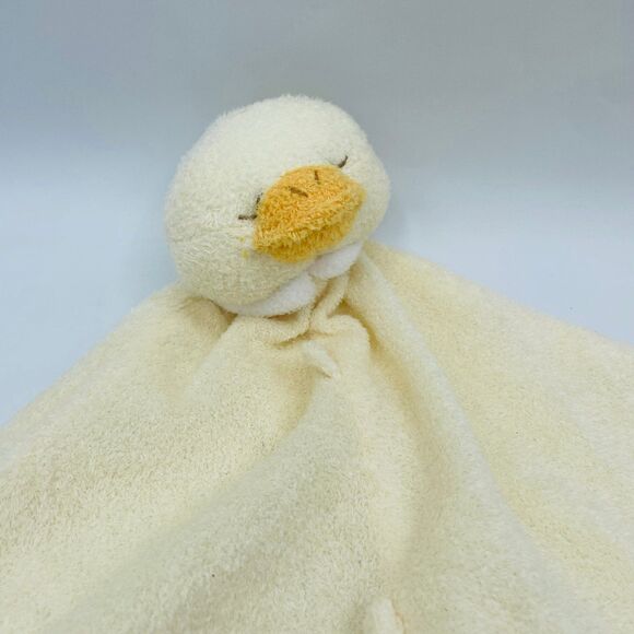 Baby Angel Dear Lovey Security Blanket Yellow Duck Head Soft Blankie - Picture 2 of 7